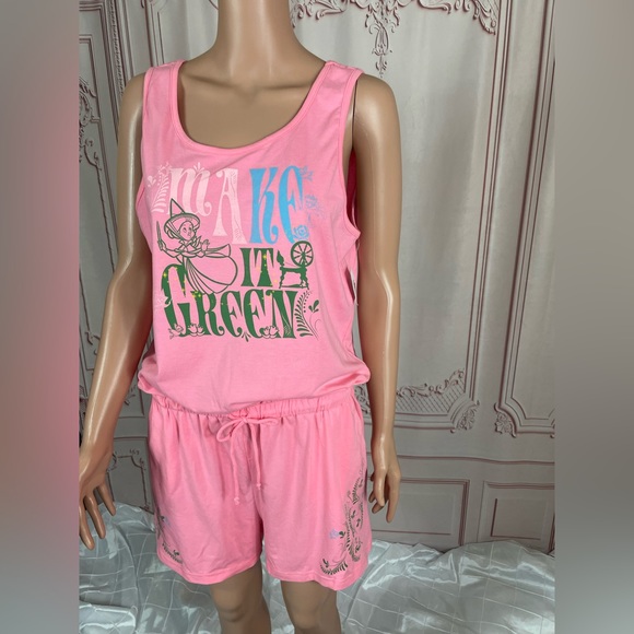 Disney Parks Sleeping Beauty Fauna Romper Make It Green New L XL 1X Size - Picture 5 of 15